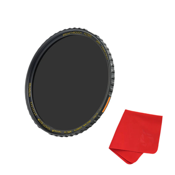 Breakthrough Photography 62mm X4 Solid Neutral Density 1.8 Filter - 6 Stop
