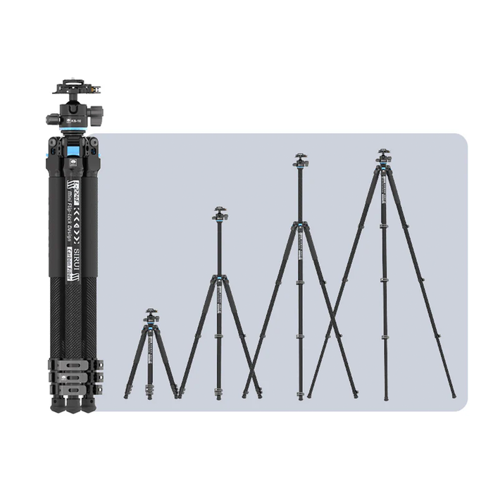 Sirui L-224F Carbon Fiber Photo Tripod Kit with KS-10 Ball Head