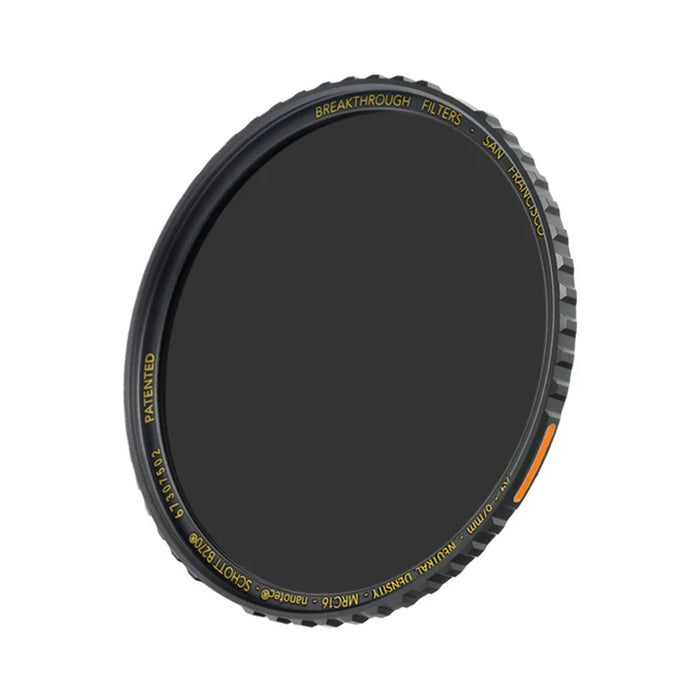 Breakthrough Photography 62mm X4 Solid Neutral Density 1.8 Filter - 6 Stop