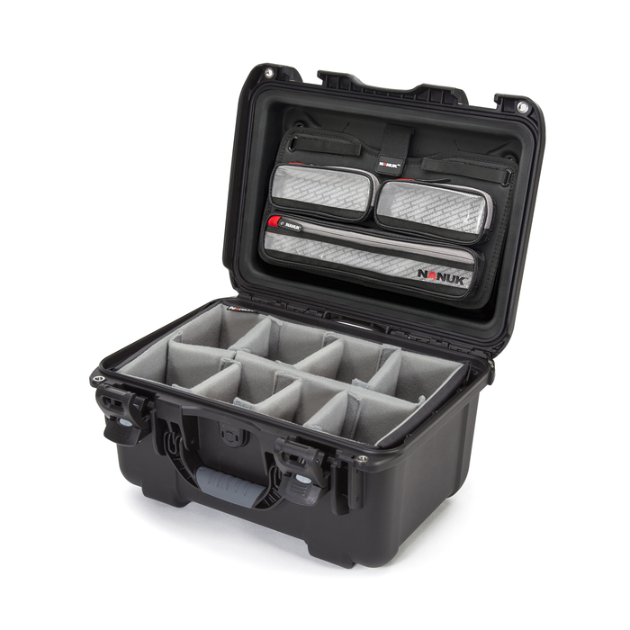 Nanuk 918 Medium-Series Pro Photo Kit Protective Case with Padded Dividers & Lid Organizer - Black