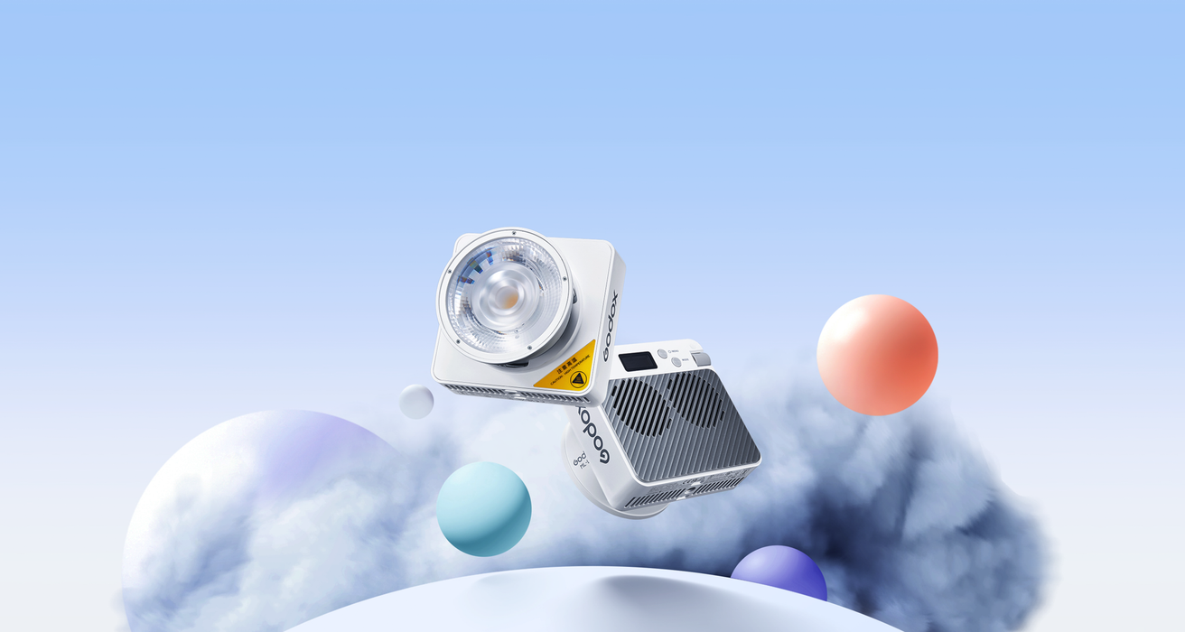 Godox ML100R RGB Portable LED Light Kit with 36 Lens & Battery Grip