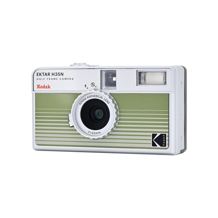 Kodak Ektar H35N Half Frame Film Camera - Striped Green