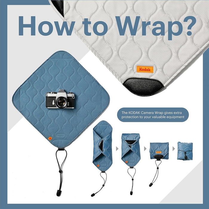 Kodak Camera Wrap, Medium - Blue