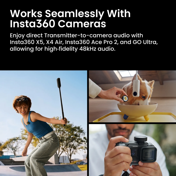 Insta360 Mic Pro Wireless System (2TX + 1RX + Charging Case)