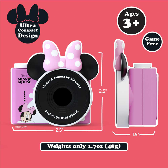 Kidamento Model A Mini Digital Camera for Kids - Minnie Mouse