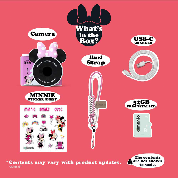 Kidamento Model A Mini Digital Camera for Kids - Minnie Mouse