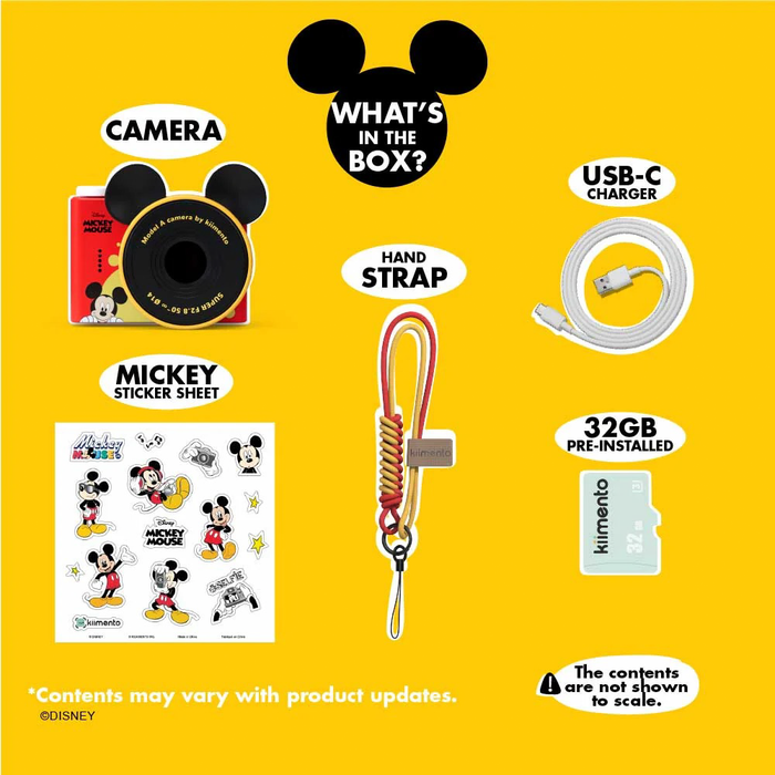 Kidamento Model A Mini Digital Camera for Kids - Mickey Mouse