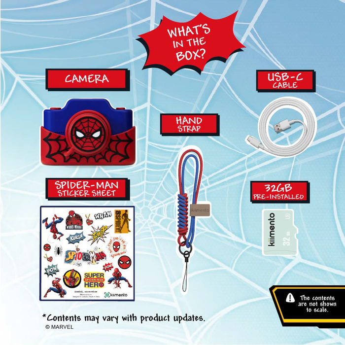 Kidamento Model K Digital Camera for Kids - Spider Man