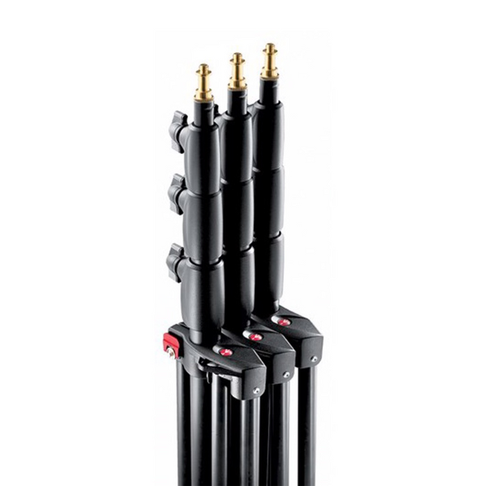 Manfrotto 1004BAC-3 Air Cushioned Aluminium Photo Master Stand, Black - 3 Pack