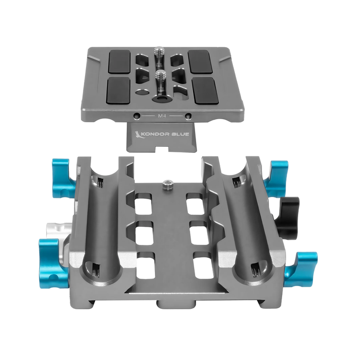 Kondor Blue Universal LWS ARRI Bridge Plate for ARRI, RED, URSA, C70, VENICE - Space Gray