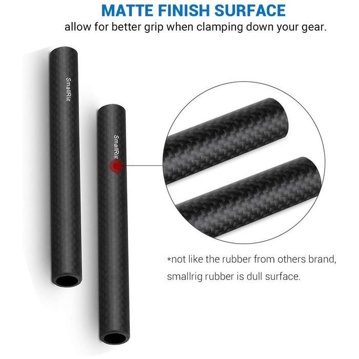 SmallRig 15mm Carbon Fiber Rod Set - 6in 1872