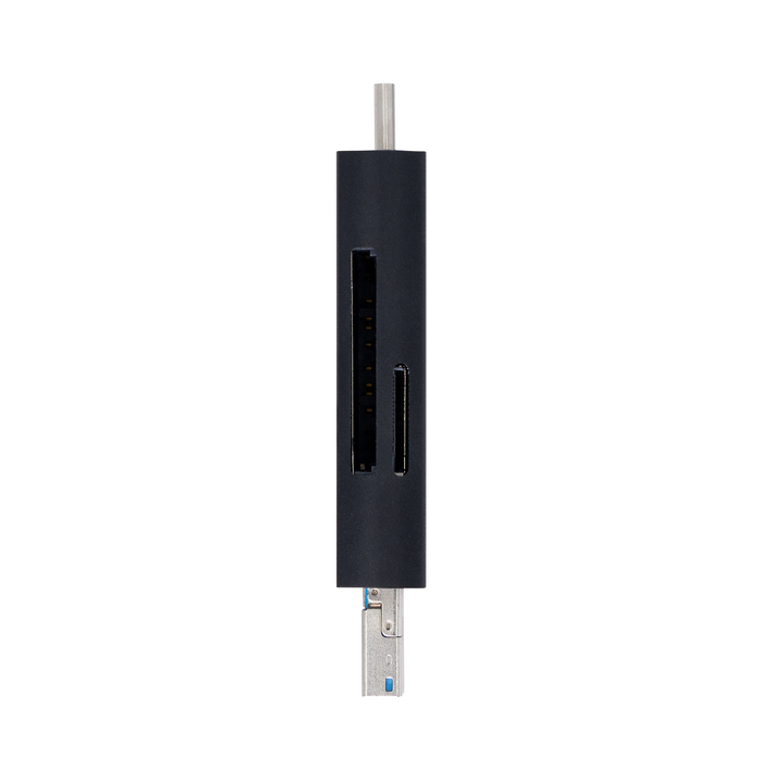 ProMaster Trifecta Deluxe UHS-II SD & Micro SD Card Reader with USB-C, USB-A & USB Micro-B Connectors
