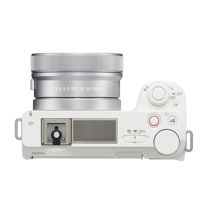 Sony Alpha ZV-E10 II Mirrorless Camera with 16-50mm Lens - White