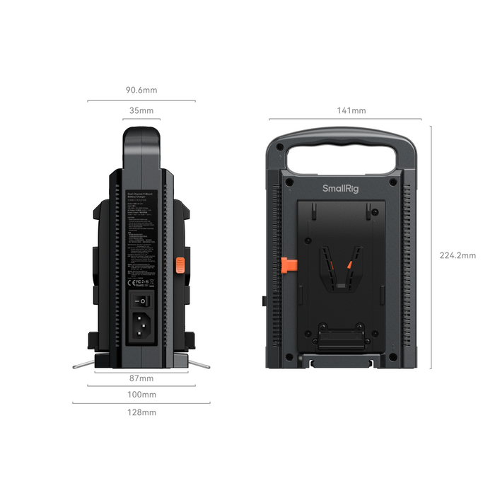 SmallRig Dual-Channel V-Mount Battery Charger 4450