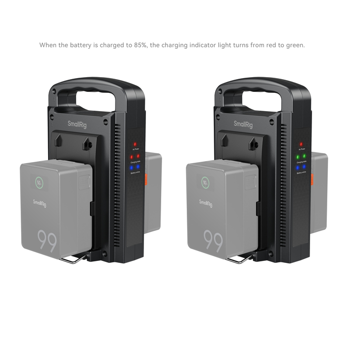 SmallRig Dual-Channel V-Mount Battery Charger 4450