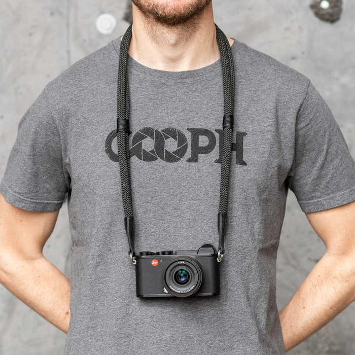 Cooph Leica Double Rope Strap with Split Ring, 39.4" (100cm) - Black