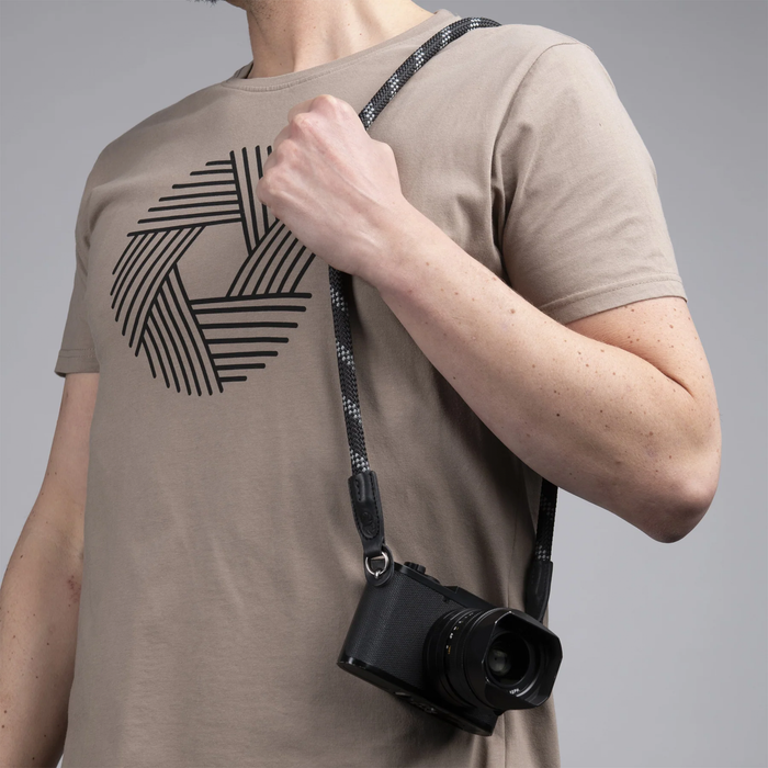 Cooph Rope Camera Strap with Split Ring, 45.3" (115cm) - Duotone Charcoal