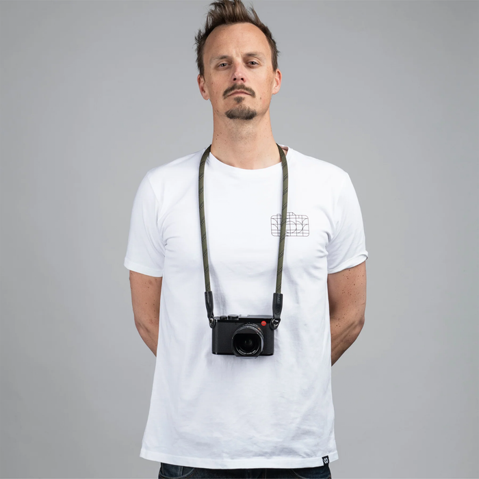 Cooph Rope Camera Strap with Split Ring, 39.4" (100cm) - Duotone Olive