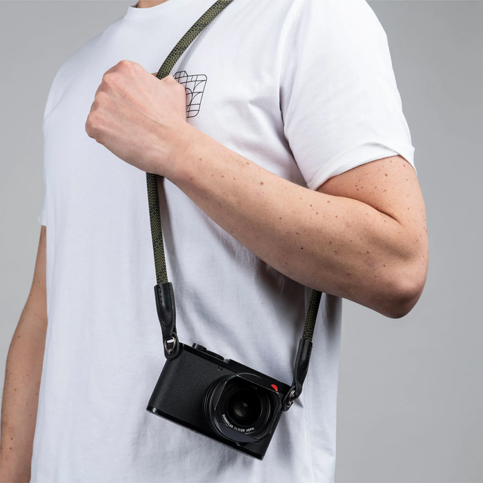 Cooph Rope Camera Strap with Split Ring, 51.2" (130cm) - Duotone Olive