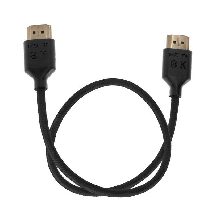 Kondor Blue 8K HDMI 2.1 17" Braided Cable for On-Camera Monitors - Raven Black