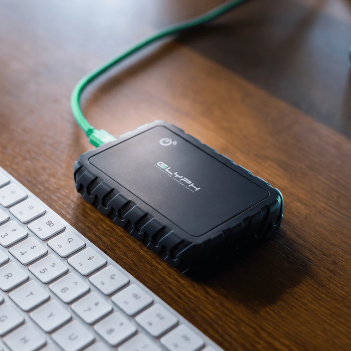 Glyph Technologies 8TB Atom EX80 High-Intensity USB4 80Gbps NVMe Portable External SSD with Location Track