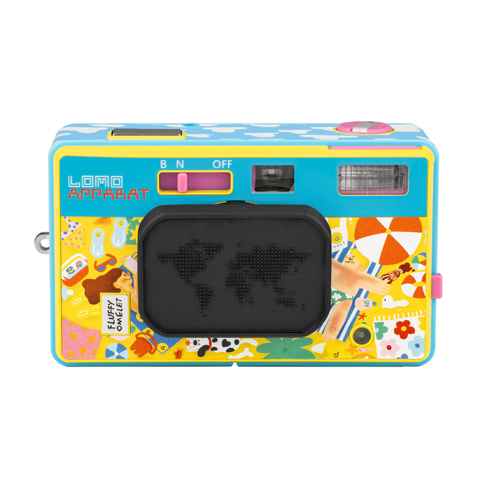Lomography LomoApparat 21mm Wide-Angle 35mm Film Camera - Fluffy Omelet Edition