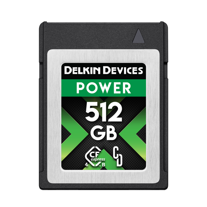Delkin Devices 512GB POWER CFexpress 4.0 Type B Memory Card & 128GB PRIME UHS-II SDXC Memory Card Bundle