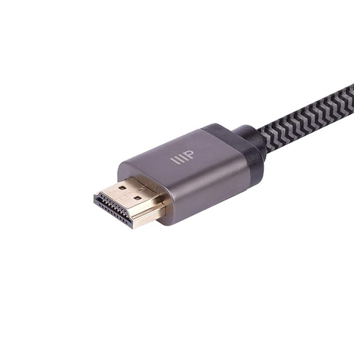 Monoprice 8K Certified Braided Ultra High Speed HDMI Cable, 3ft, Black