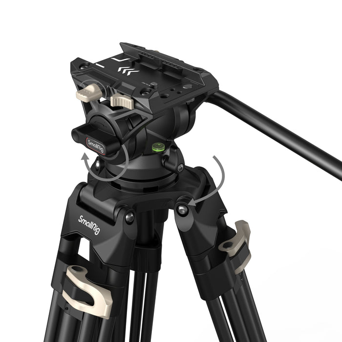 SmallRig AD-01 V2 Heavy-Duty Tripod with Fluid Head 3751B