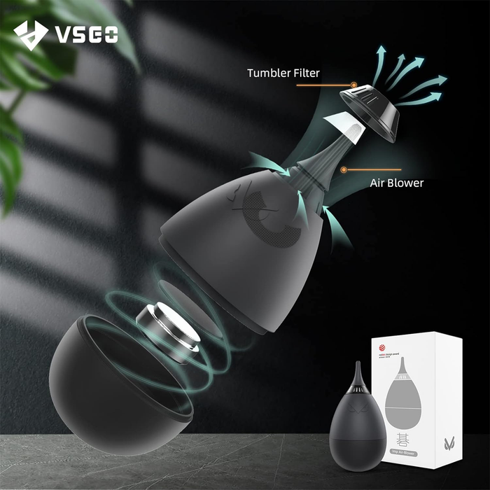 VSGO Tumbler Filter Air Blower - Black