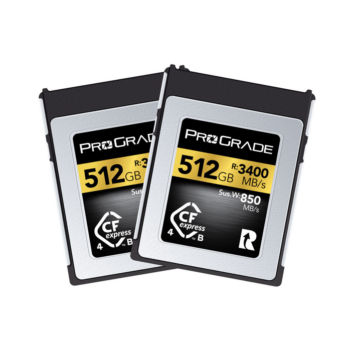 ProGrade Digital 512GB CFexpress Type B 4.0 Gold Memory Card - 2 Pack
