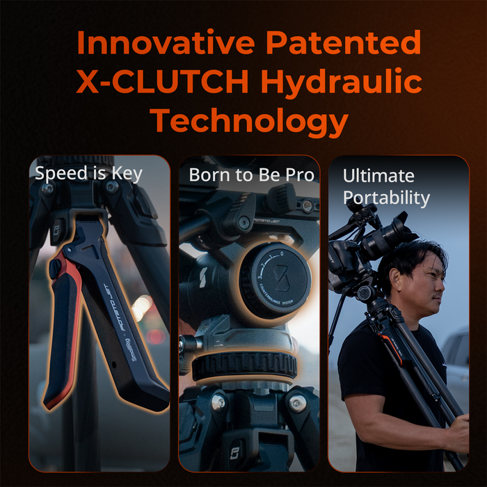 SmallRig x Potato Jet Tribex Hydraulic Carbon Fiber Tripod Kit 4259