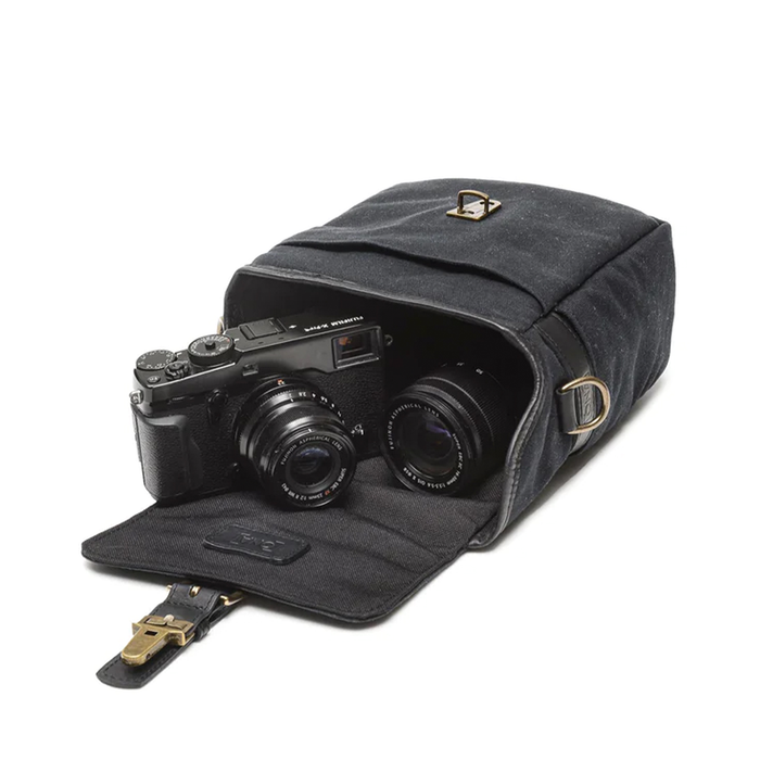 ONA Bond Street Messenger Bag, Waxed Canvas - Black