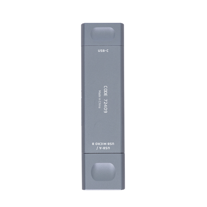 ProMaster Trifecta UHS-I SD & Micro SD Card Reader with USB-C, USB-A & USB Micro-B Connectors