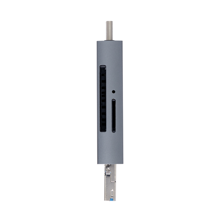 ProMaster Trifecta UHS-I SD & Micro SD Card Reader with USB-C, USB-A & USB Micro-B Connectors