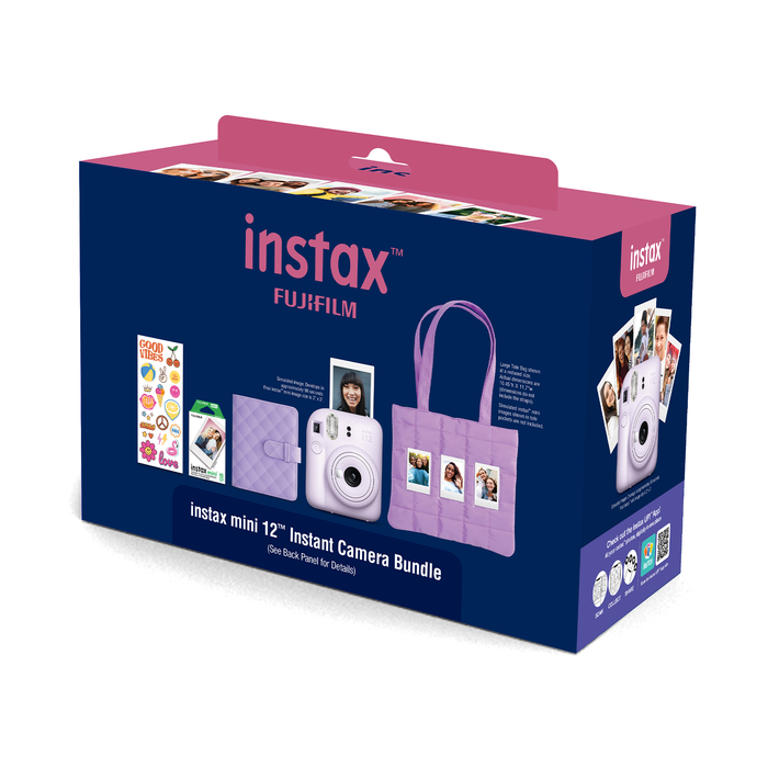 Fujifilm Instax Mini 12 Instant Camera & Film Holiday Bundle (Lilac Purple)