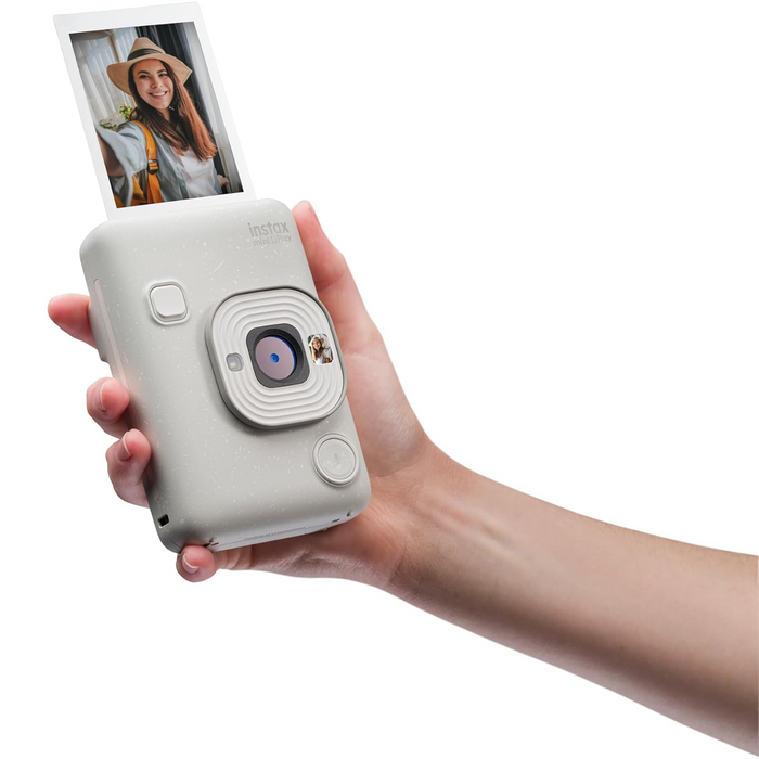 Fujifilm Instax Mini LiPlay Hybrid Instant Camera - Misty White