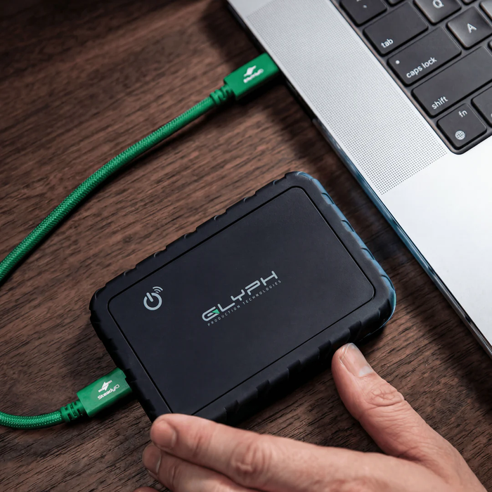 Glyph Technologies 8TB Atom EX80 High-Intensity USB4 80Gbps NVMe Portable External SSD with Location Track