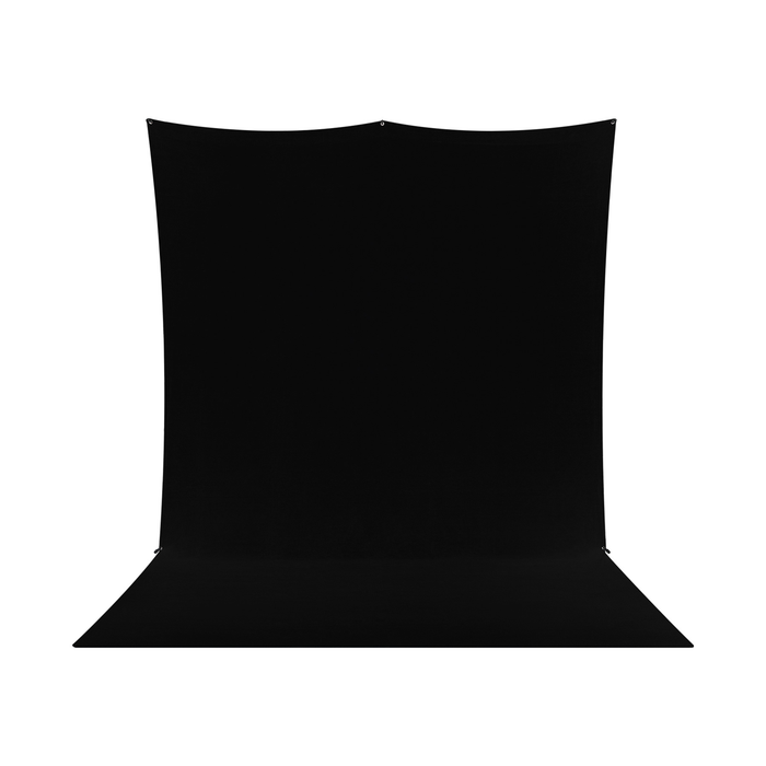 Westcott X-Drop Pro Wrinkle-Resistant Sweep Backdrop Kit, 8' x 13' - Rich Black