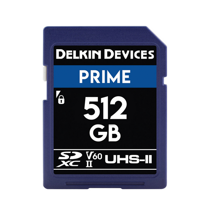 Delkin Devices 512GB PRIME UHS-II SDXC Memory Card