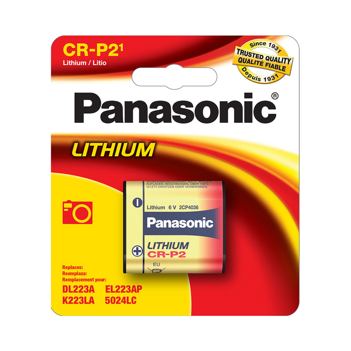 Panasonic CR-P2 6V Photo Lithium Battery
