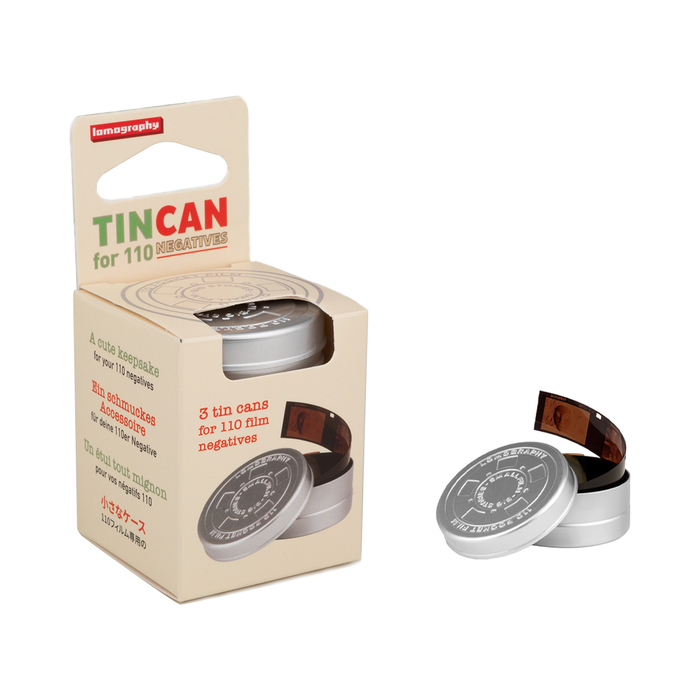 Lomography Tin Can for 110 Negative, 3-Pack - Silver