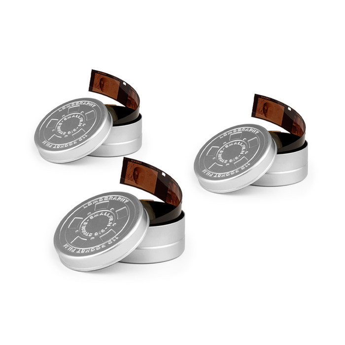 Lomography Tin Can for 110 Negative, 3-Pack - Silver