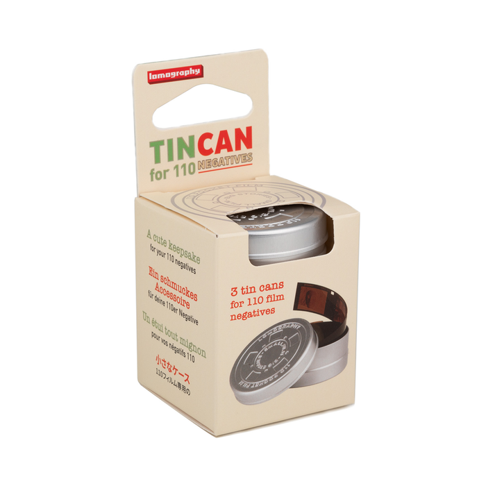 Lomography Tin Can for 110 Negative, 3-Pack - Silver