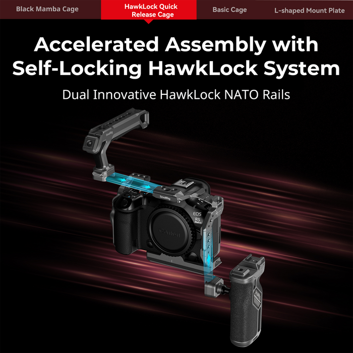 SmallRig HawkLock Quick Release Cage Kit for Canon EOS R5 Mark II 5029