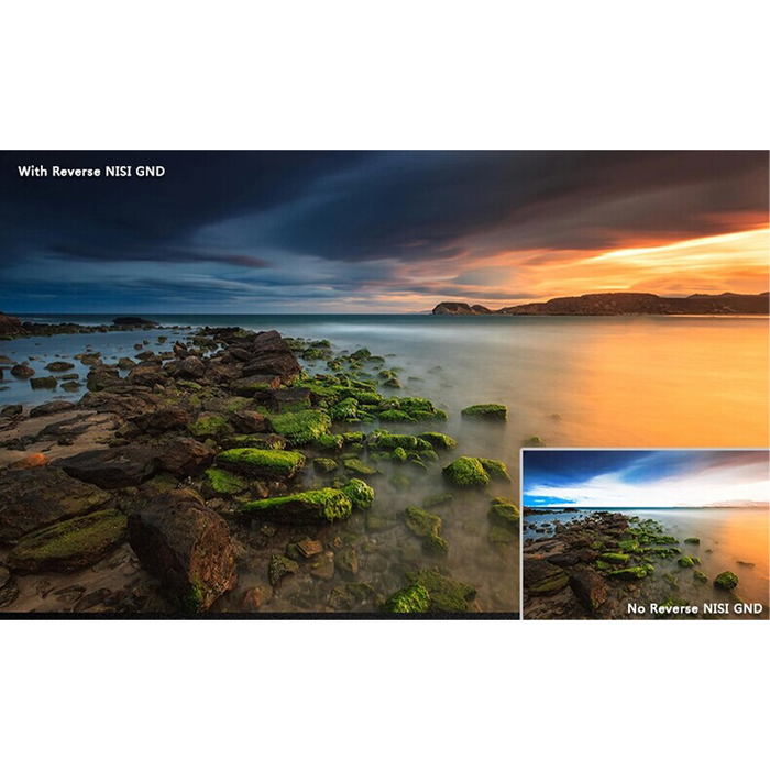 NiSi 100x150mm Reverse Nano IR Graduated ND8 Neutral Density 0.9 3-Stop Filter