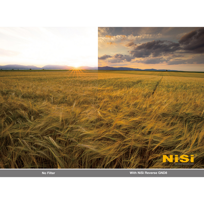 NiSi 100x150mm Reverse Nano IR Graduated ND4 Neutral Density 0.6 2-Stop Filter