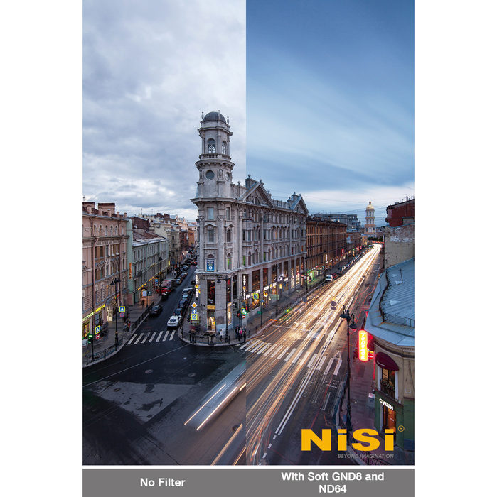 NiSi 100x150mm Nano IR Soft Graduated ND16 Neutral Density 1.2 4-Stop Filter