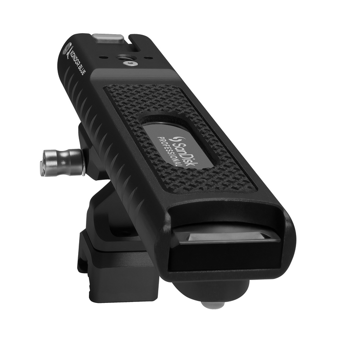 Kondor Blue PRO-BLADE SSD Handle for Sandisk USB-C Recording - Raven Black