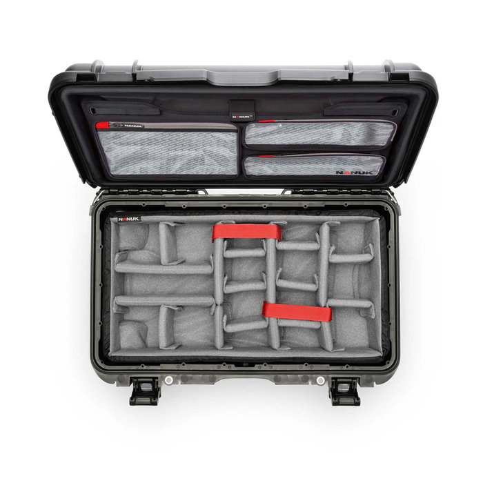 Nanuk R 935 Wheeled Pro Photo Kit Protective Case with Padded Dividers & Lid Organizer - Black